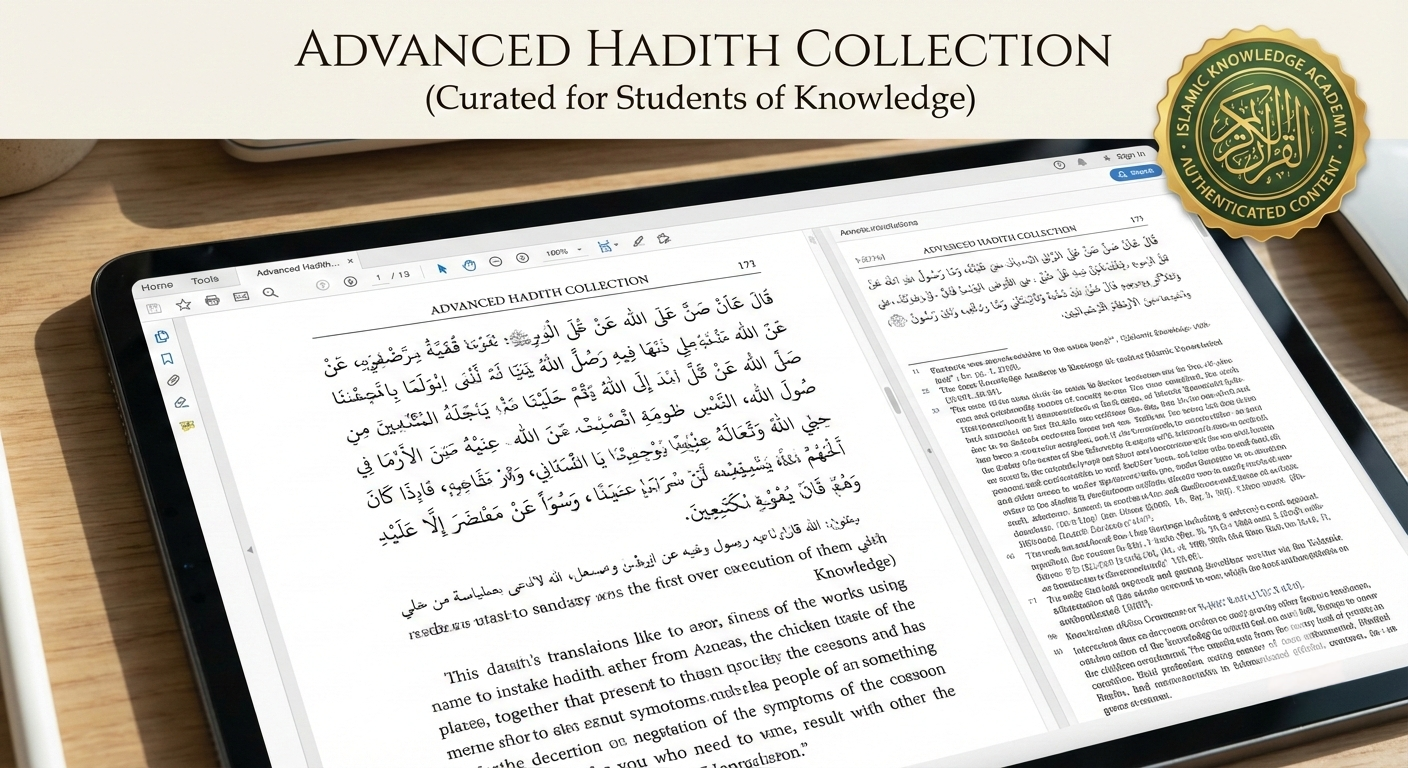 Advanced Hadith Collection (Curated)